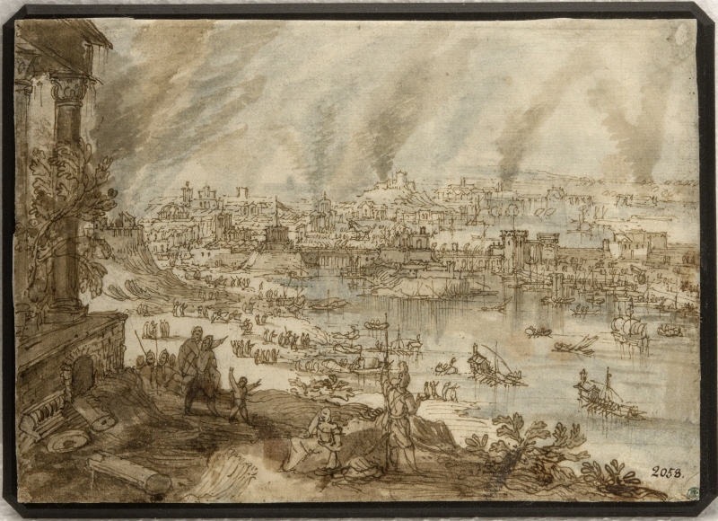 Landscape with the Burning of Troy