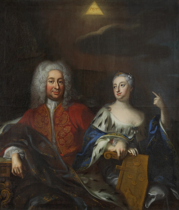 Ulrika Eleonora d.y. (1688–1741), drottning av Sverige och Fredrik I (1676–1751), lantgreve av Hessen-Kassel, kung av Sverige, 1733