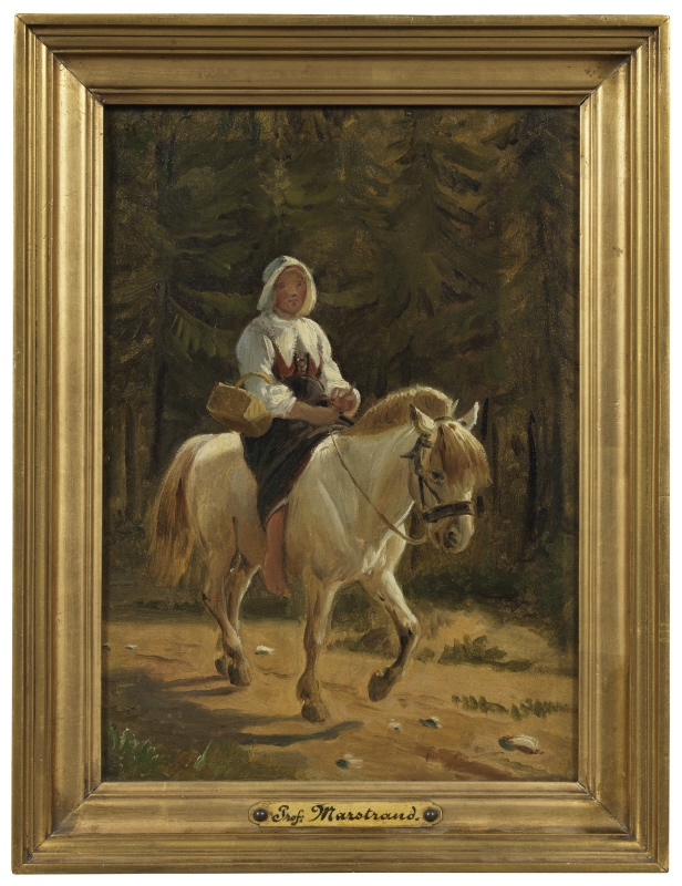 A Dalecarlian Girl Riding
