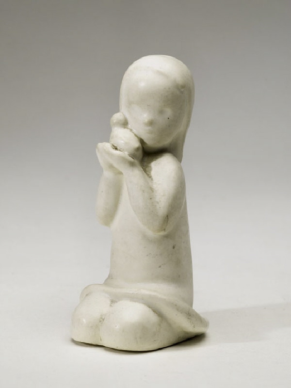 Figurin, sittande flicka