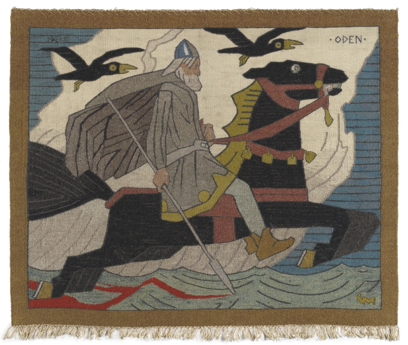 Tapestry Showing Odin Riding Sleipner
