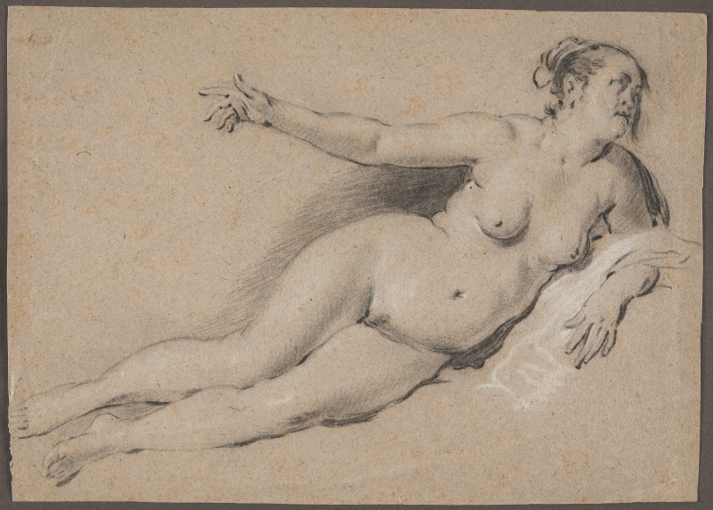 A reclining female nude