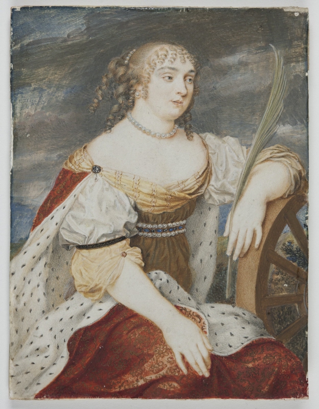 Anne of Austria, Queen of France, as Saint Catherine of Alexandria
