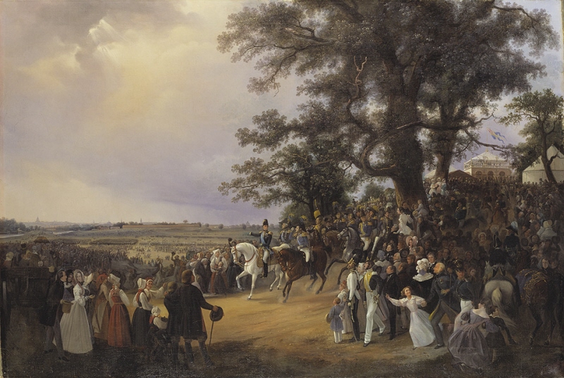 Review in Ladugårdsgärde Fields during Czar Nicolaus' Visit in 1838