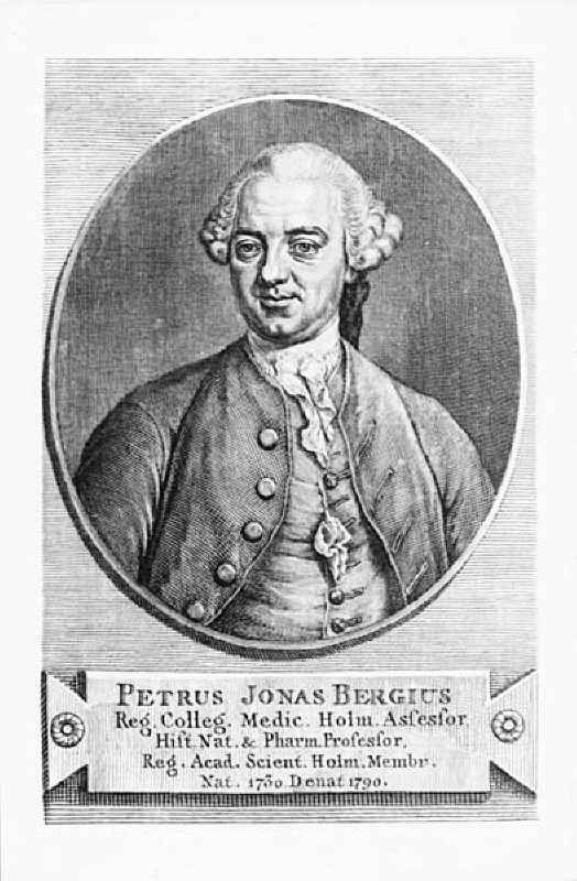 Porträtt av Petrus Jonas Bergius