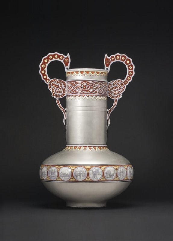 Vase with viking saga, Nordisk stil