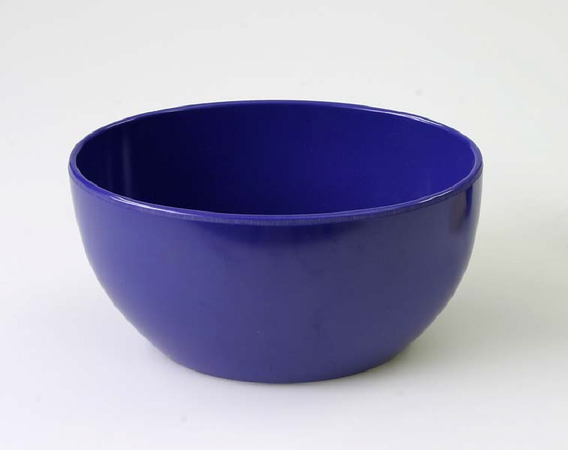 Blue oval bowl