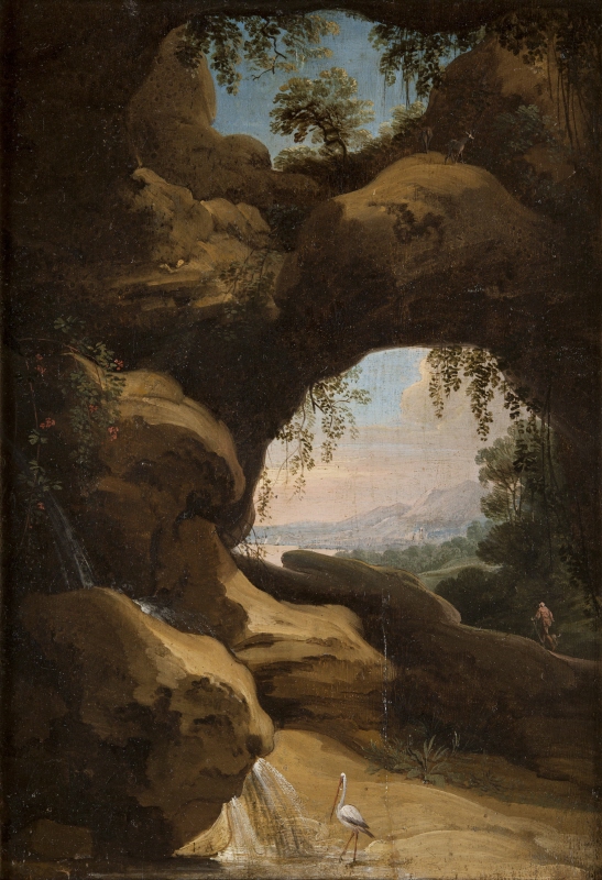 Italian Landscape with a view from a Grotto