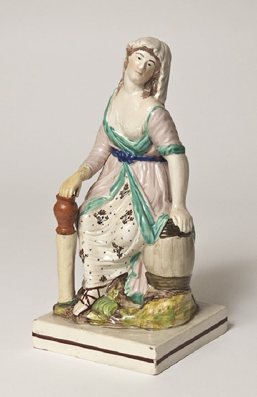 Figurin av flintporslin föreställande "Änkan i Sarepto"