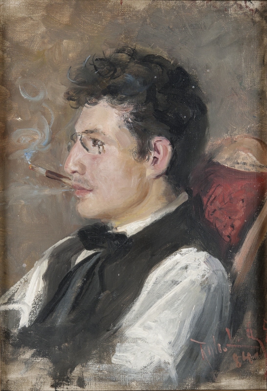 Carl Johansson (1863-1944), konstnär, målare, g.m. Märta Berglund1884