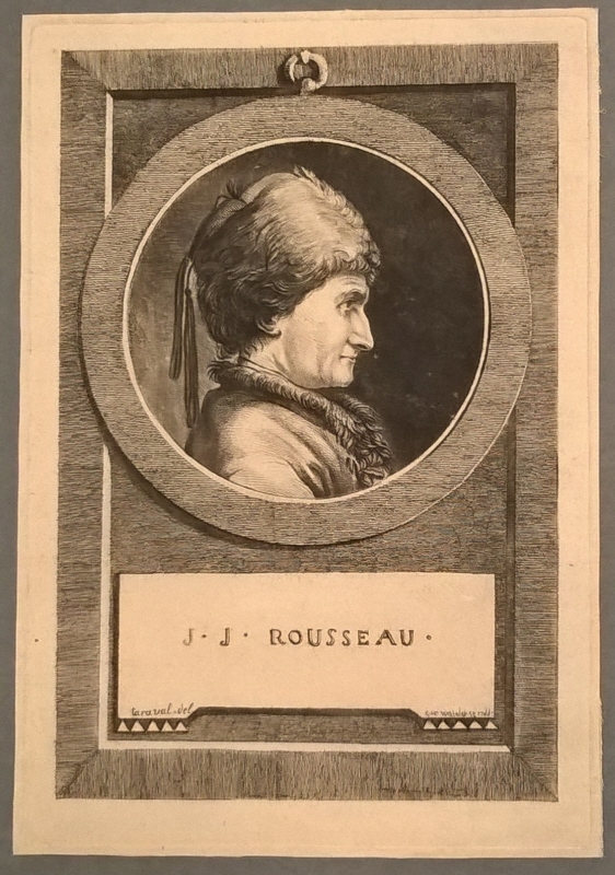 Jean-Jacques Rousseau (1712-1778), schweitzisk-fransk författare och politisk filosof