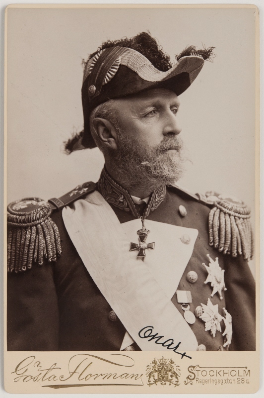 Oskar II (1829-1907), kung av Sverige och Norge, g.m. Sofia, prinsessa av Nassau-Weilburg, drottning av Sverige och Norge
