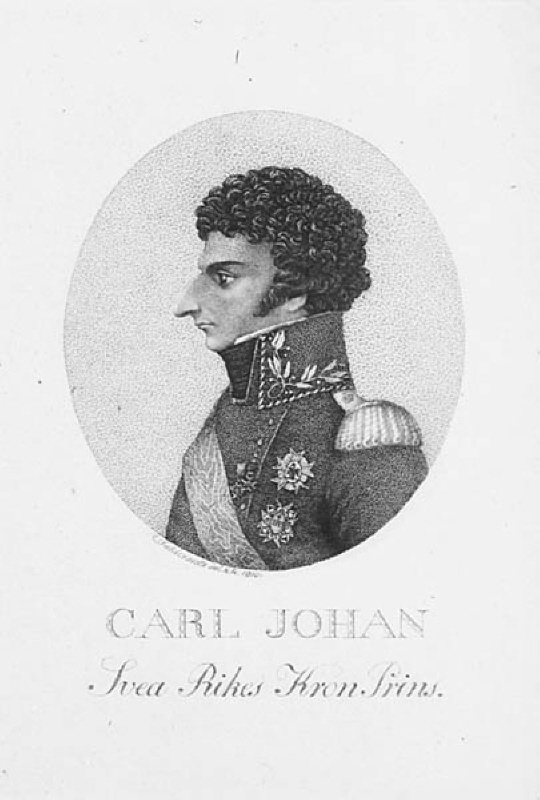 Porträtt av Svea Rikes kronprins Karl Johan