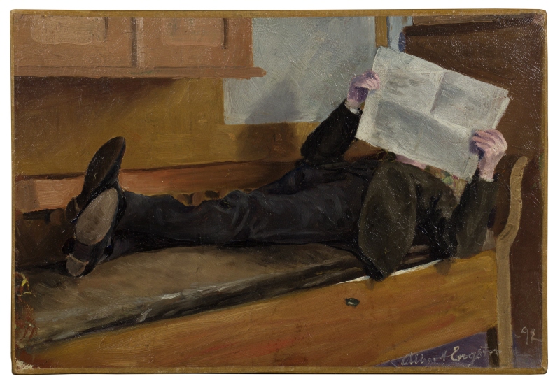 The Artist's Father, Reading a Newspaper