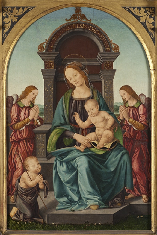Madonna and Child with the Infant St John and Angels