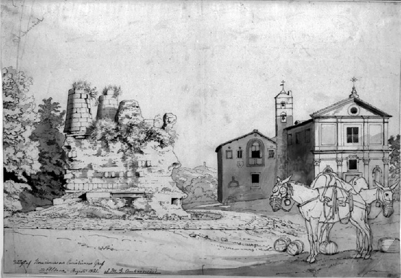 Utsigt af Horaziernas och Curiaziernas Graf vid Albano