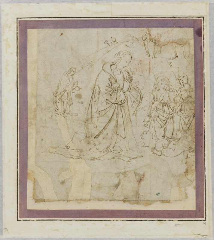 The Virgin and two Angels Adoring the Child
