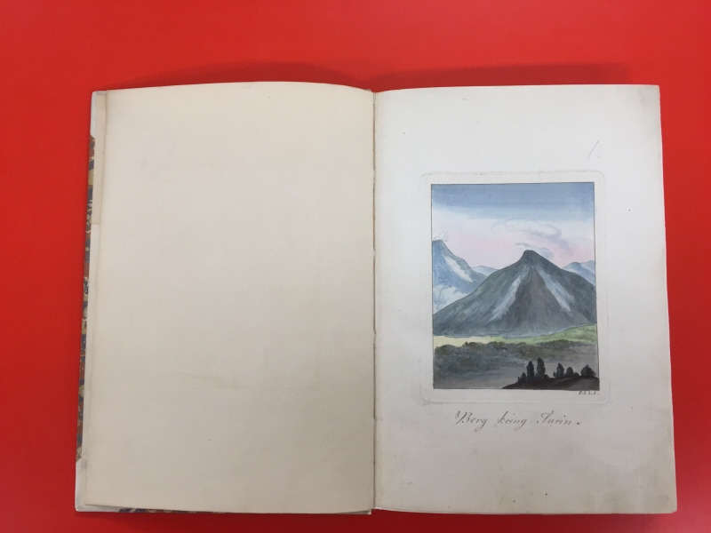 ”Resa til Italien, 1780, 1781, 1782”. Journey to Italy. Written 1782 in Starlsund [Pictures - containing 43 prints]