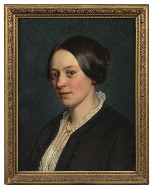 Portrait of Ida Gad, born Tvermoes (1835-1908)