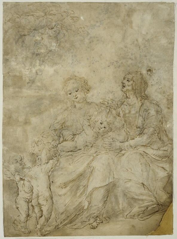 The Madonna with Child, St Anne and Angels