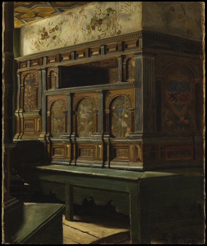 Interiör av Karl IX:s sängkammare på Gripsholm