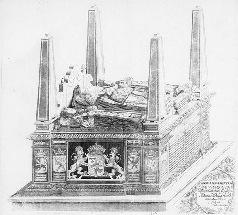 Gustav Vasas och hans gemålers grav i Uppsala domkyrka