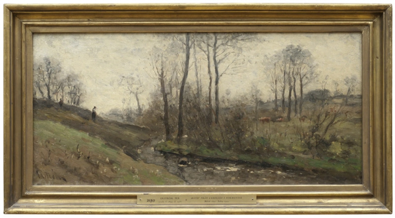 Landscape with a Running Brook. Scene from the Carolles in Normandy