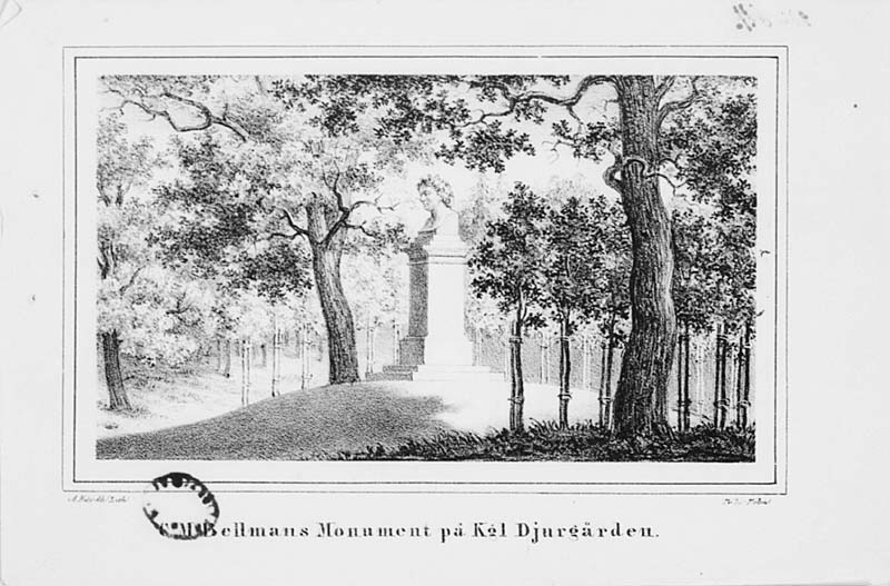 "C.M. Bellmans Monument på Kgl. Djurgården".