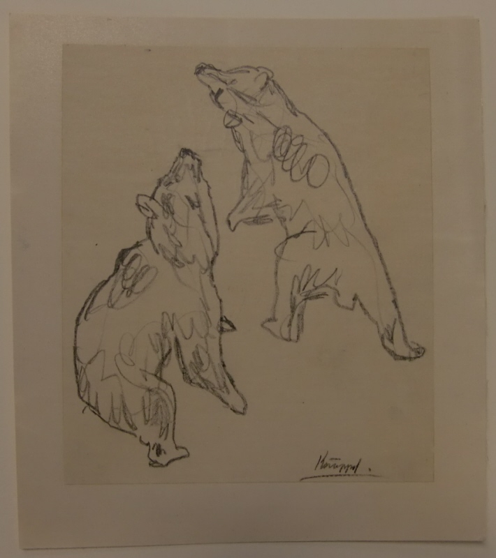 Studie av två björnar