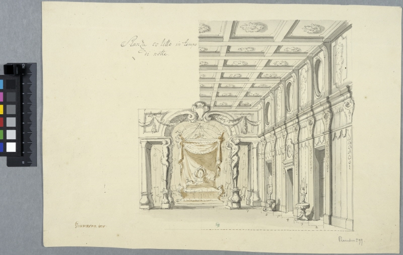 Stage Decoration with a State Bed Chamber, One Half