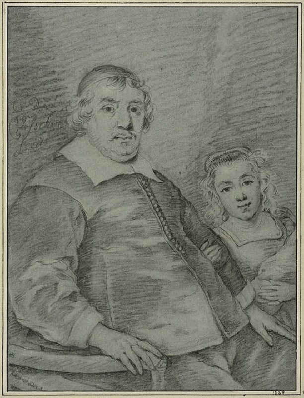 Portrait of a Seated Man and a Young Girl