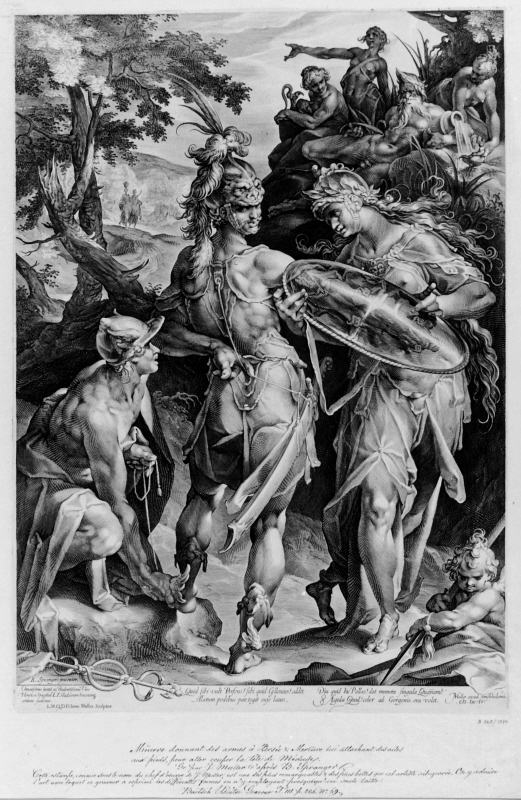 Minerva och Merkurius utrustar Perseus