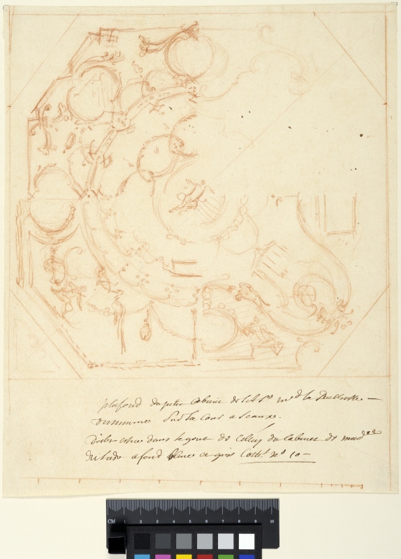 Draft for Ceiling Decoration of a Cabinet at Sceaux with Several Alternatives