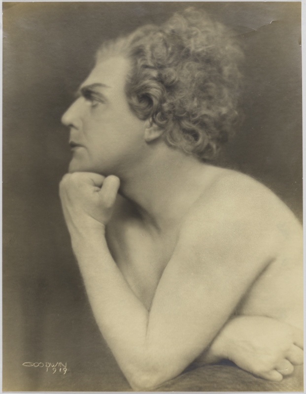 Anders de Wahl (1869-1956), actor, stage portrait as Perseus in “Perseus och vidundret” by Tor Hedberg