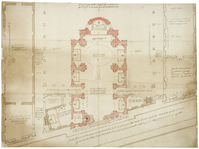 Rome: project plan for the Church of San Giacomo degli Incurabili, c. 1587–90