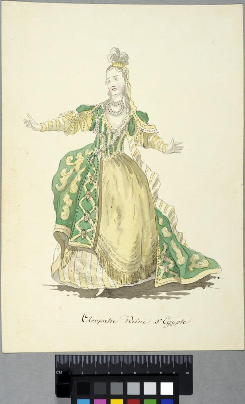 Kostymskiss, "Cleopatre Reine d'Egypte". Efter Boquet