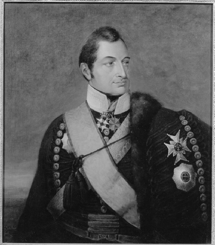 Karl Fredrik von Cardell (1764-1821), baron, lieutenant general, married to Caroline Fliess