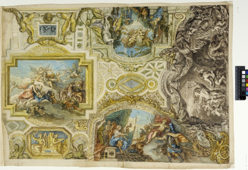 Project for Ceiling Decoration for the Gallery of the Château de Clagny. The story of Aeneas