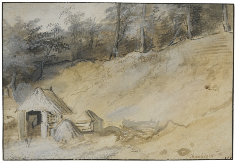 Sandy Slope with a Hut