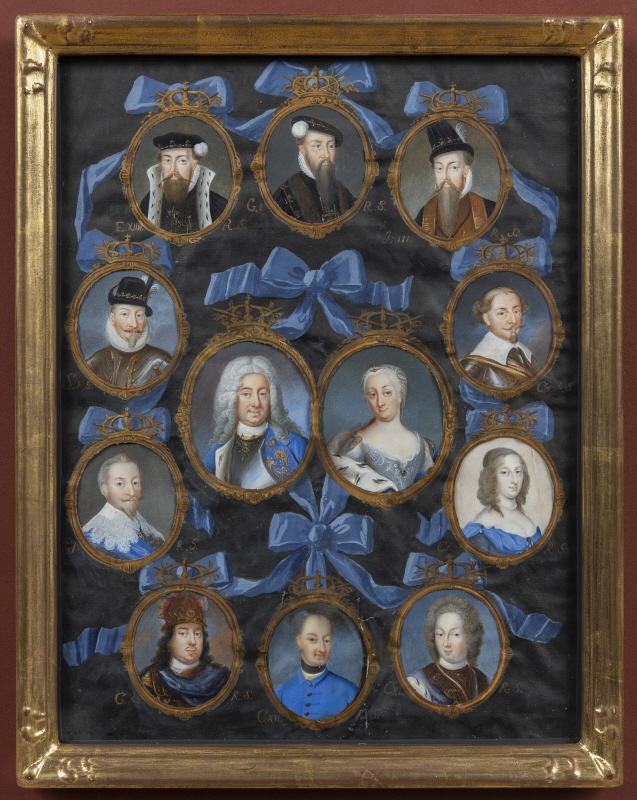 Genealogical Table of the Monarchs of Sweden, Gustav Vasa-Fredrik I