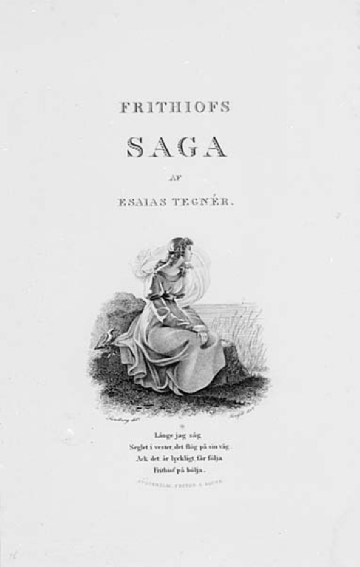 Titelblad till "Frithiofs Saga" av Esaias Tegnér
