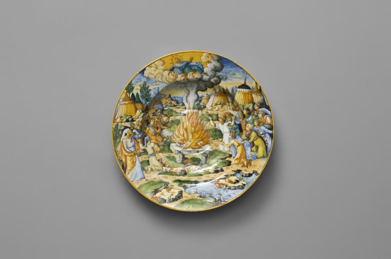 Plate, "Moses and Aron Sacrificing to the Lord"