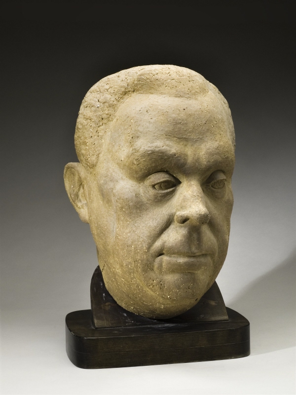 Skulptur / porträtt / huvud av Wilhelm Kåge