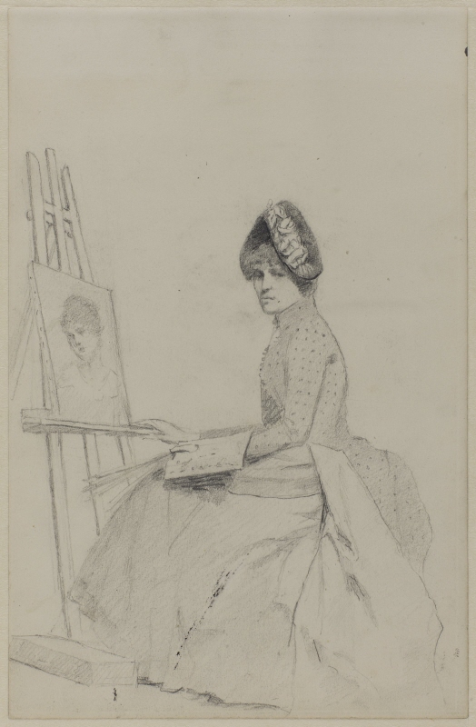 Painter at her Easel