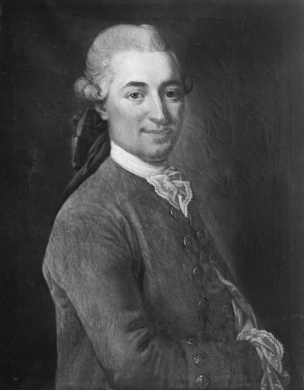 Jonas Åberg (född ca 1740), ekonomihovmästare, gift med Fredrika Maria Svan