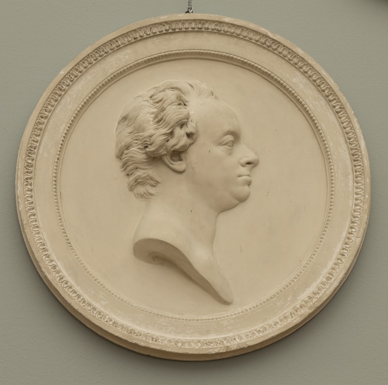 Porträtt i medaljong av Karl August Ehrensvärd